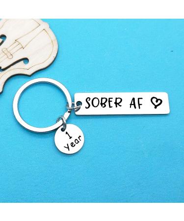 Xiahuyu 1 Year Sobriety Keychain - AA & NA Addiction Recovery Gift for Men and Women - Buy Online on GoSupps.com