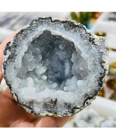 Crystals and Stones Natural Precious Stones and Crystals Geode Decor Minerals Specimen Gifts for Home Decoration Aquarium Ornaments 1pc Blue - Buy Online on GoSupps.com