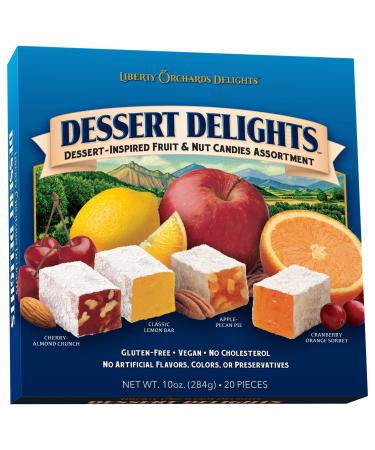 Liberty Orchards Dessert Delights, Fruit & Nut Candies, 10 Ounce