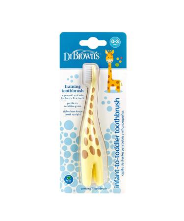 Dr. Brown's Giraffe Infant-to-Toddler Toothbrush | Safe & Fun Oral Care - Buy Online on GoSupps.com