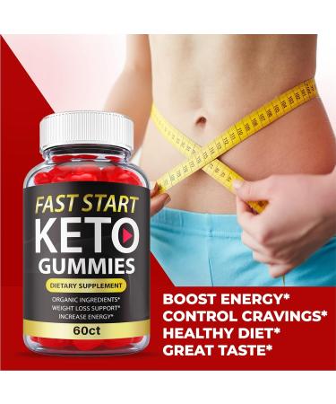 Fast Start Keto Gummies - 2 Pack Vegan Non-GMO with ACV, B12, B6 - 120 Count - Buy Online on GoSupps.com