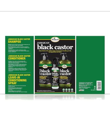 Difeel Jamaican Black Castor Growth Set | 3-PC Shampoo Conditioner & Leave-In Spray | International Shipping - Buy Online on GoSupps.com