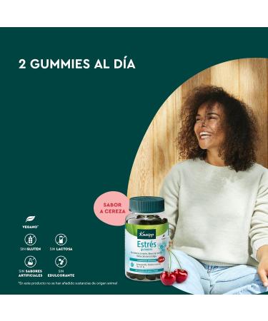 Kneipp Gummies Stress with purple basil tila ashwagandha and vitamin B6 helps with stress mental wellbeing and reduces fatigue 60 gummy bears - Buy Online on GoSupps.com
