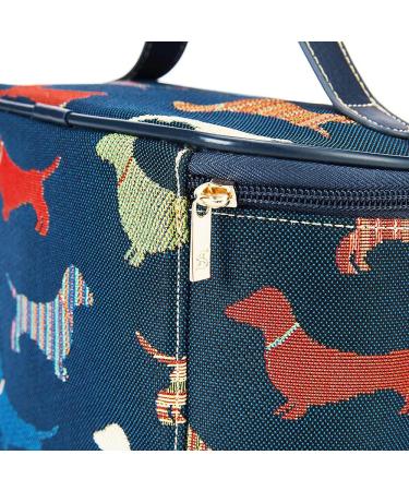 Buy Signare Tapestry Toiletry Bag for Women - Garden Flower & Dachshund Makeup Bag | International Shipping Available - Buy Online on GoSupps.com