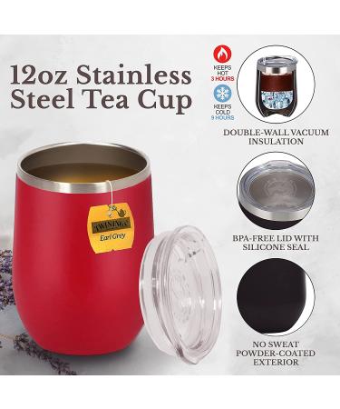 Bellina Tea Gift Baskets for Women and Men - Herbal Tea Variety Pack Gift Set for a Special Someone & Tea Lovers - Insulated Tea Cup  20 Premium Teas  10 Honey Straws  Gift Tag  Red Gift Bag For a Special Someone Red - Buy Online on GoSupps.com