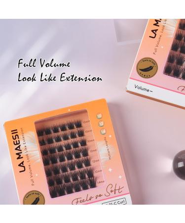 Buy Lash Clusters - Volume DIY Eyelash Extensions Wispy Individual False Lashes Soft & Reusable 10-12-14mm - Buy Online on GoSupps.com