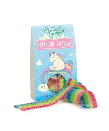Unicorn magic - colored rainbow bands made of fruit gum 60 grams of a sweet portion sweet souvenir for small and large NP - unicorn spell - Buy Online on GoSupps.com