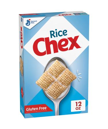 Rice Chex Gluten Free Breakfast Cereal, Made with Whole Grain, Homemade Chex Mix ingredient, 12 OZ
