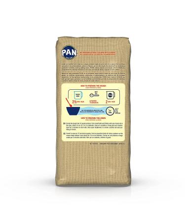 P.A.N. Whole Grain White Corn Meal - Pre-cooked Gluten Free & Kosher Flour for Arepas - 2.2 lb Pack - Buy Online on GoSupps.com