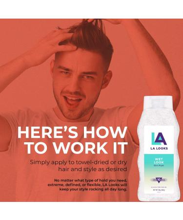 LA Looks Gel 10 Wet Looks 20 Ounce Clear 2 Pack - 591ml x 2 - Buy Online on GoSupps.com