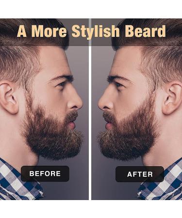 Black Beard Pencil Filler Pen & Boar Bristle Brush Kit - Long Lasting Waterproof Mustache Color Enhancer for Men - Buy Online on GoSupps.com
