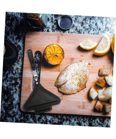 HOMSFOU 2 Pcs Sandwich Pan Sandwich Toaster Press Pan Sandwich Press Pan Sandwich Maker Pan Sandwich Grill Pan Sandwich Mould Frying Pan Egg Plate Aluminum Alloy Clamshell Waffles 35X18X4CMx2pcs Blackx2pcs - Buy Online on GoSupps.com