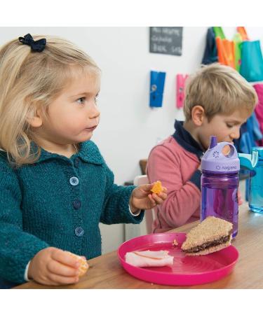 Nalgene Kids Sustain Grip-N-Gulp Water Bottle | 50% Recycled Plastic | Leak Proof Sippy Cup | BPA/BPS Free | Dishwasher Safe | 12oz | Orange/Blue - Buy Online on GoSupps.com
