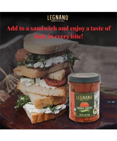 Legnano Organic Sun Dried Tomatoes | Authentic Italian USDA Organic & Non-GMO | Made in Italy | 6.3 oz Jar - Buy Online on GoSupps.com