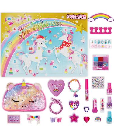 Style Girlz Advent Calendar 2023 - Unicorn Makeup, Jewelry, Hair Accessories & Cosmetic Bag - Girls Christmas Countdown - Buy Online on GoSupps.com