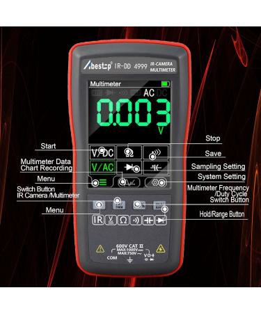 2 in 1 Thermal Imaging Camera & Digital Multimeter - 10 800 Pixels 20Hz Recording 4 000 Counts Display International Shipping Available - Buy Online on GoSupps.com