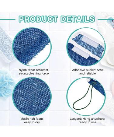 8-Piece Soap Saver Pouch Set - Exfoliating Body Scrubber and Soap Holder - Loofah Soap Savers in 8 Colors - Buy Online on GoSupps.com