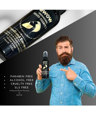 BWOW Professional Beard Shampoo for Men - Refreshing Cleanse and Condition Revitalising with Lebanese Cedarwood Bay Leaf & Lime - Vegan Woodland Essence 100ml Revitalise 100 ml (Pack of 1) - Buy Online on GoSupps.com