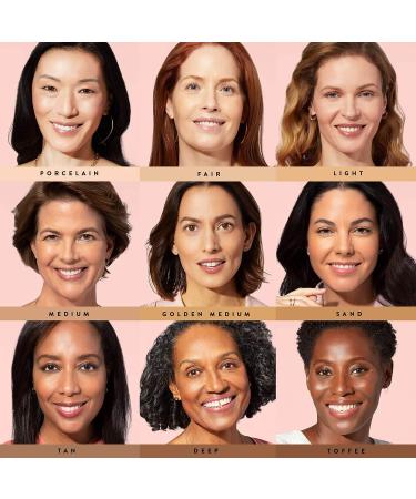 LAURA GELLER Baked Balance-N-Glow Foundation - Medium with Retractable Airbrush Kabuki Brush (2 PC) - Buy Online on GoSupps.com