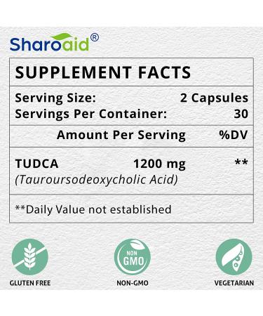 TUDCA Liver Support 1200mg Vegan Capsules - 60 Count - Third Party Tested High Strength Formula for Liver Kidney Gallbladder Health - Buy Online on GoSupps.com