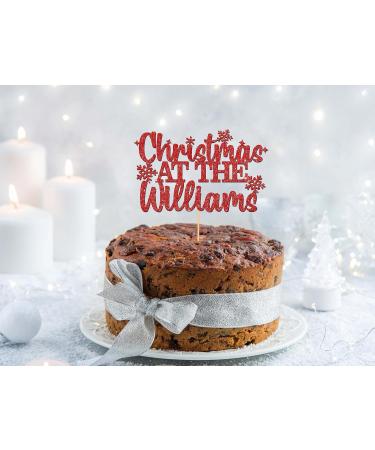 Christmas Cake Topper Personalised Name Cake Decorations For Friends Family Surname - CT2 - Buy Online on GoSupps.com