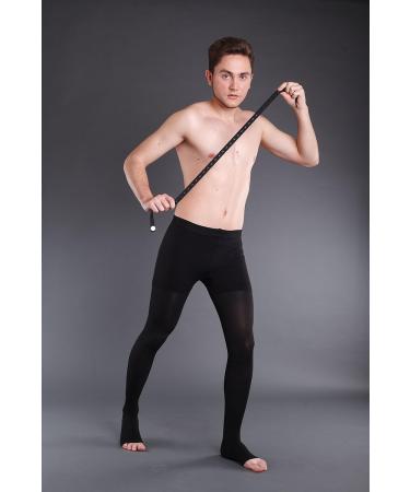 Compression Tights AT - Class 1 Support Tights with Open Toe | Black (3-Pack) - International Shipping Available - Buy Online on GoSupps.com