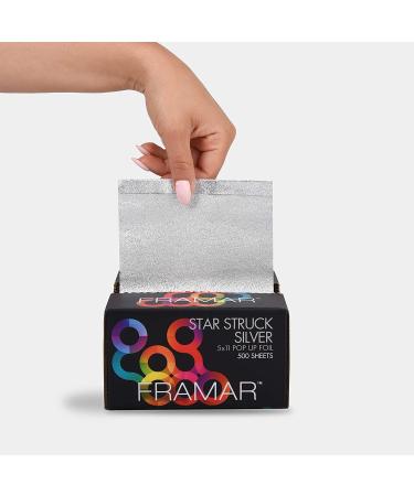 Framar Star Struck Silver Pop Up Hair Foil - 500 Aluminum Foil Sheets for Highlighting - Buy Online on GoSupps.com
