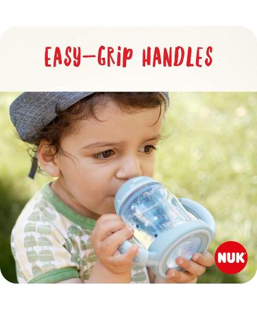 NUK First Choice Learner Sippy Cup | 6-18 Months | Anti-Colic Vent | BPA-Free | 150ml | White & Grey - Buy Online on GoSupps.com