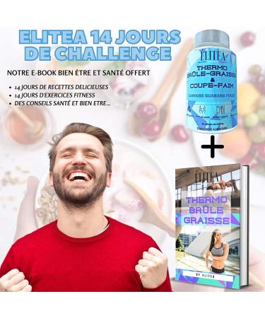 Elitea | Thermo Fat Burns & Hunger Cuts Powerful & Effective | Extra Strong Slimming for Men & Women 100% Natural | Carob Guarana Fucus Vegan | Fast Weight Loss | Slimming Pill - Buy Online on GoSupps.com