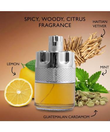 Azura Noir for Men Eau De Parfum - Woody Spicy Fragrance - Long-Lasting Cologne Choice For Daily Wear - Top Notes of Lemon Nigerien Ginger Refreshing Mint & Lavender - Elegant 100ml Bottle - Buy Online on GoSupps.com