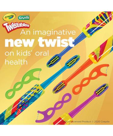 Gum Crayola Twistables Flossers 4X40ct (160ct) Multi - Buy Online on GoSupps.com