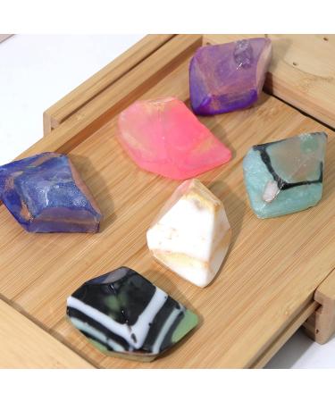 Shop S&A Crystal Soap Set - 6 Natural Ingredient Soap Rocks | Moisturizing Gifts for Every Occasion - Buy Online on GoSupps.com
