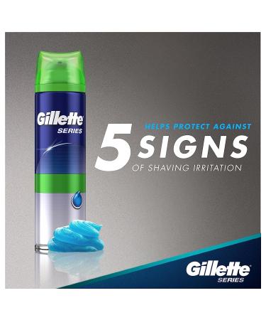 Gillette Series Shaving Gel Sensitive Skin 7 oz - Soothing Shave for Sensitive Skin | International Shipping Available - Buy Online on GoSupps.com