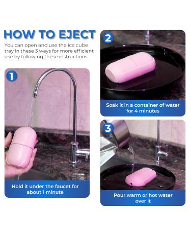 Buy Ice Face Roller Massager - Reusable Silicone Mold for Natural Skin Care De-Puffing Eye Bags & Reducing Migraine Pain | International Shipping Available - Buy Online on GoSupps.com