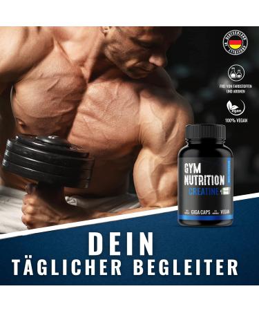 Premium Creapure Creatine Capsules - High Dose 100% Pure Vegan - Monthly Supply in Germany - Buy Online on GoSupps.com