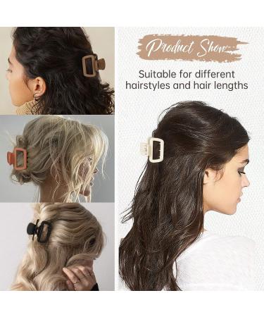 DEEKA 6 Pcs Medium Hair Clips - Neutral Matte Colors - Short Hair Accessories for Women and Girls - Buy Online on GoSupps.com