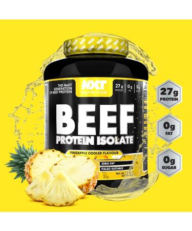 NXT Nutrition Beef Protein Isolate Powder - Paleo Keto Friendly - Dairy & Gluten Free | 1.8kg Pineapple Flavor - Buy Online on GoSupps.com