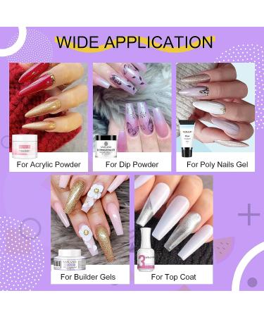 Saviland 24 Colors Nail Mica Powder - 10g Pigment Nail Powder for Gel Polish, Shimmer Acrylic & Poly Nails - DIY Color Nail Art - Buy Online on GoSupps.com