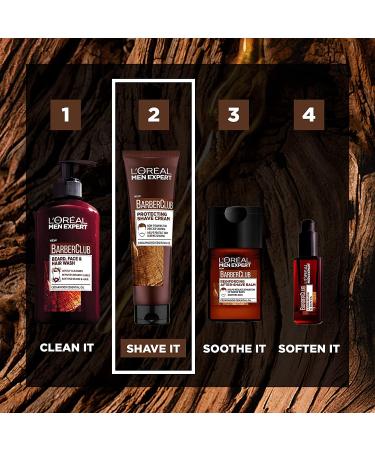 L'Oreal Men Expert Barber Club Protecting Precision Shave Cream 150ml - Buy Online on GoSupps.com