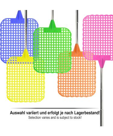 Com-Four 2x Telescopic Flap Clap - Insect Protection & Pest Control Fly Catcher | Adjustable 24-56 cm | 2-Piece Mix - Buy Online on GoSupps.com