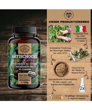 ARTALCHOCKING Extract 2400mg - 30:1 Artichoke Capsules | High Dose 72000mg & Vegan | Laboratory Tested - Buy Online on GoSupps.com