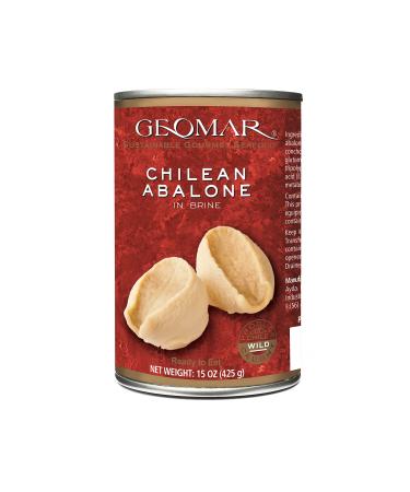 GEOMAR Locos (Chilean Abalone) in Brine - Sustainable - Ready-to-Eat - 3 Pieces per Can (15 oz)