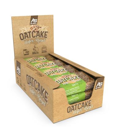 All Stars Oatcake Hafer -Riegel (Apple Pie 12 x 80g) - Energy bar with oatmeal & high -quality carbohydrates - baked OAT bar - soft & filling - Ideal meal replacement
