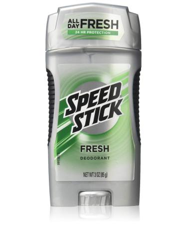 Speed Stick Deodorant for Men Fresh 3 oz (Pack of 6) Fresh - Clear