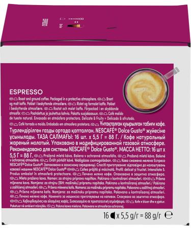 Espresso NESCAF Dolce Gusto (16 capsules) - Buy Online on GoSupps.com