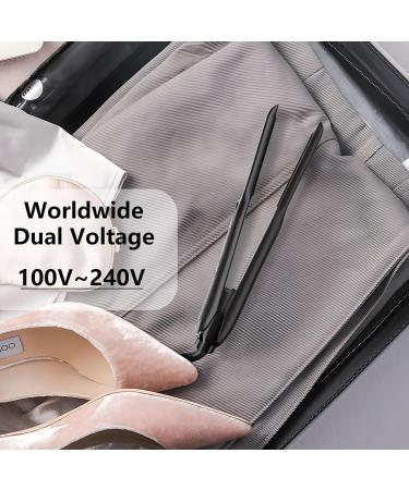 DSHOW Pencil Flat Iron - Mini Hair Straightener for Short Hair Pixie Cuts & Bangs Tourmaline Ceramic Adjustable Temperature Auto Shut Off - Black - Buy Online on GoSupps.com