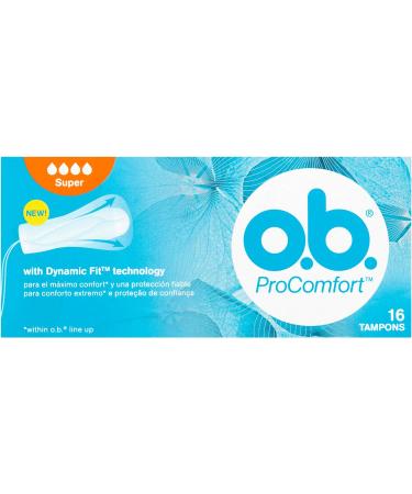 OB Pro Comfort Tampons Super 16pcs | Reliable Protection & Comfort - Buy Online on GoSupps.com