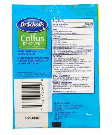 Dr. Scholl's Extra Thick Callus Removers - 4 Cushions - Buy Online on GoSupps.com
