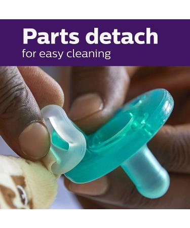 Philips AVENT Soothie Snuggle Pacifier Holder with Detachable Pacifier 0m+ - Elephant SCF347/03 - Buy Online on GoSupps.com