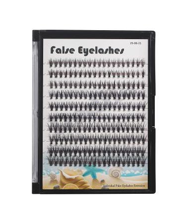 Dedila 20D Cluster Eyelashes Mixed10-12-14mm/11-13-15mm/12-14-16mm/16-18-20mm Individual False Eyelashes Thickness 0.07mm D Curl Makeup Volume Eye Lashes 200 PCS (16-18-20mm)